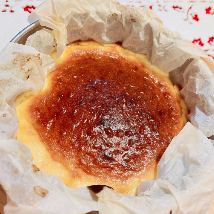 簡単!生クリーム不要!バスクチーズケーキ